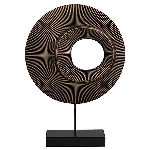 PECA DECORATIVA DE MADEIRA 25CM X 6CM X 36CM