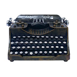 MAQUINA DE ESCREVER MINIATURA DECOR VINTAGE METAL