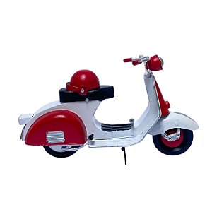 VESPA MINIATURA VINTAGE VERMELHA DECORATIVA