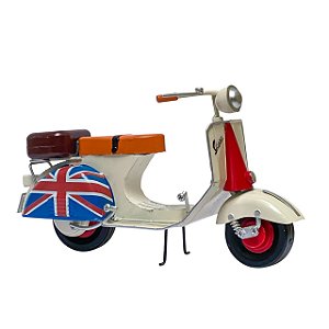 VESPA MINIATURA VINTAGE DECORATIVA COLORIDA EM METAL