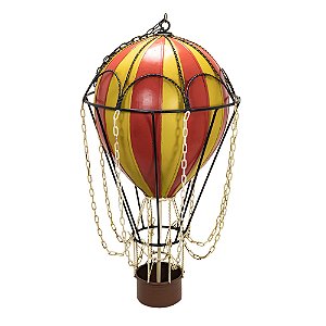 MINIATURA BALAO DECORATIVO COM CORRENTES VM/AM 59X32X32CM