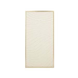 QUADRO EM METAL CURVAS EM RELEVO 80X40X2CM - MART