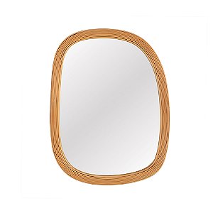 ESPELHO ORGANICO EM RATTAN 4X57,5X75CM - MART