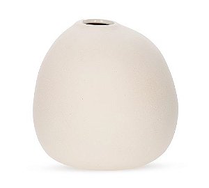 VASO EM CERAMICA BRANCO MART 24cm