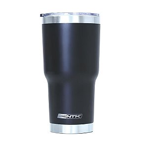 Copo Térmico Inox Siluet 850ml 2 Canudo e Escova NTK Preto