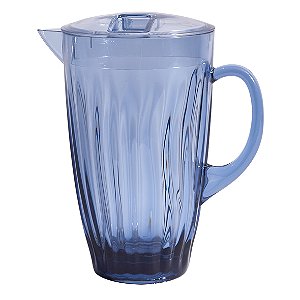 JARRA DE ACRILICO AZUL COM TAMPA 2,2 LITROS
