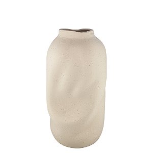 VASO DECORATIVO VOLUTA II BEGE RUSTICO 32CM