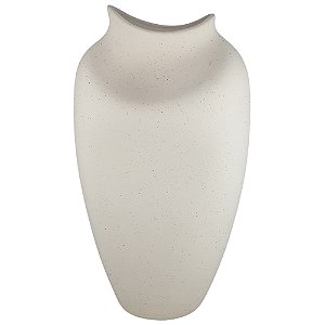 VASO DECORATIVO EM CERAMICA OFF WHITE ATOMO I 41CM