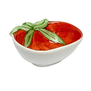 BOWL EM CERAMICA TOMATE  RELEVO LUIZ SALVADOR