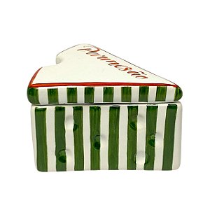 PORTA QUEIJO RALADO GOURMET CERAMICA VERDE LUIZ SALVADOR
