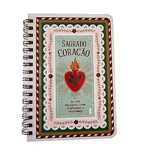 Caderneta G Sagrado coracao 15,2X 21,8 - 80Fls Com Pauta Amanhã te conto um segredo