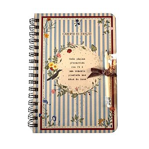 Caderneta G Caderno de oracao cada pagina 15,2X 21,8 - 80Fls Com Pauta Amanhã te conto um segredo
