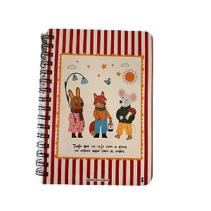 Caderneta G Caderno da infancia Tudo que eu vejo 15,2X 21,8 - 80Fls Sem Pauta Amanhã te conto um segredo