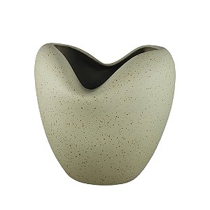 VASO EM CERAMICA DECORATIVO ATOMO III 24X25X16,5CM
