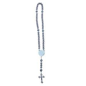 TERCO SAO BENTO GG PRATA DE PEROLA COM STRASS CINZA 53cm