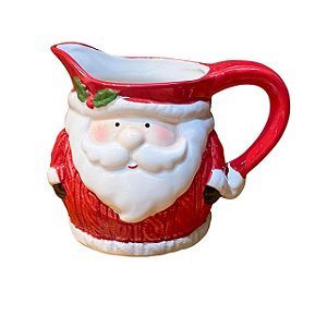 LEITEIRA EM CERAMICA NATALINA PAPAI NOEL 10,5X13,5X9CM
