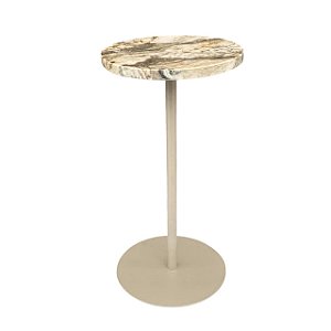 MESA DE CANTO ESSENCIA TAJ MAHAL EM MARMORE 53X27,5CM