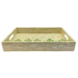 BANDEJA DECORATIVA MADREPEROLA RETANGULAR 5X35X25