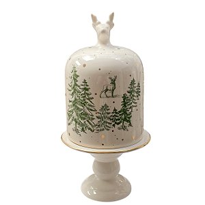 PORTA PANETONE BOLEIRA RENA TOILE OURO LUIZ SALVADOR