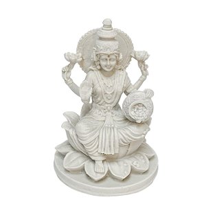 Escultura Lakshmi mod 02 em Po de Marmore 20x14cm