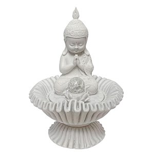 Fonte D'agua Sanfonada c/ Monge Oracao Po de Marmore