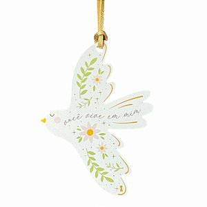 Tag Especial Passaro voce vive em MDF 15x11cm