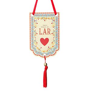 Flamula Oracao do lar em  MDF 15X10CM