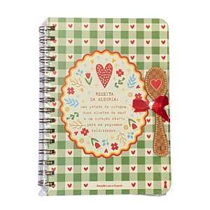 Caderneta G Receita da alegria 15,2X 21,8 - 80Fls Pautadas