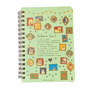 Caderneta G Cachorro significado 15,2X 21,8 - 80Fls Com Pauta