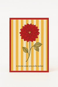 Quadro Box Decorativo Flor E preciso amor em MDF 30x40cm