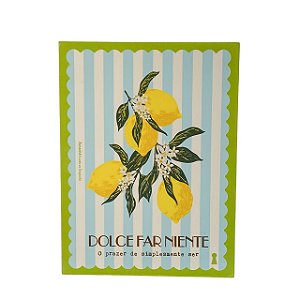 Box Dolce Far Niente Limao em MDF 15x20cm