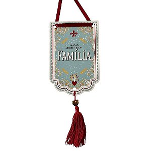 Flamula Oracao da Familia Amanhã te conto um segredo 15X10cm
