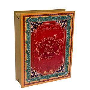 Caixa Livro G Caixa Biblia No Silencio Ele fala em MDF