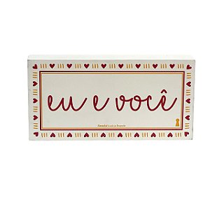 Box Eu e voce em MDF 10x20CM Amanhã te conto um segredo