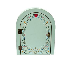 Porta Chaves Portinha com Espelho - Maior Beleza da Vida MDF