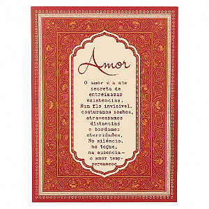 Quadro Box Amor em MDF 40x60cm Amanhã te conto um segredo