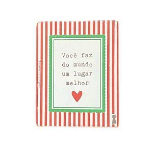 Quadro Box em MDF Voce lugar melhor 8X10X3CM