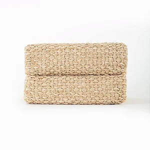 MANTA TRAMADA DECORATIVA 130X170 BEGE CLO CASA