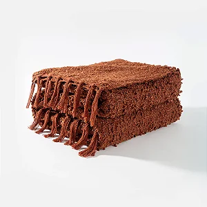 MANTA DECORATIVA BOUCLE DUO TERRACOTA CLO CASA
