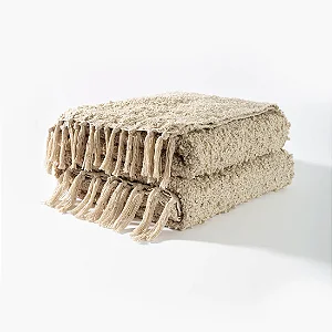 MANTA DECORATIVA BOUCLE DUO 130X170 NATURAL CLO CASA