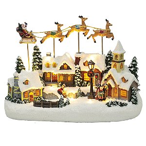 VILA NATALINA TRENO C/MOVIMENTO COLORIDO SOM E MOVIMENTO