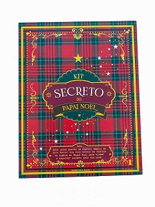 Caixa Livro Natal P Kit Secreto do Papai Noel em MDF