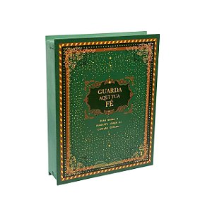 Caixa Livro G Guarda tua Fe 26x20,5x4,5cm em MDF