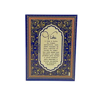 Quadro Box Vida 15x20x3,5cm em MDF