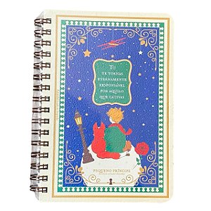 Caderno Caderneta G Tu te tornas Pequeno Principe 80Fls