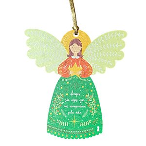 Tag Anja Amigos Anjos Vida em MDF 15x14cm Amanhã te conto um segredo