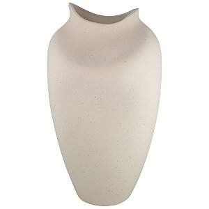 VASO DECORATIVO CERAMICA ATOMO I CREAM RUSTICO 41CM
