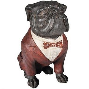 Cachorro Decorativo - Bulldog Inglês em Resina