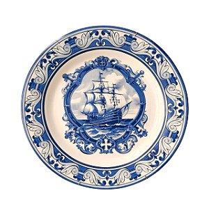 Prato Decorativo Portugues Artesanal Luiz Salvador MOD 8