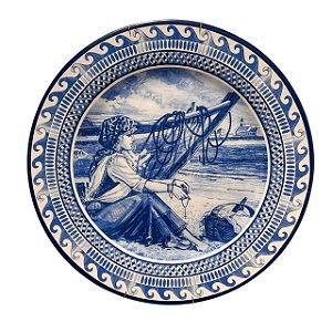Prato Decorativo Portugues Artesanal Luiz Salvador MOD 2